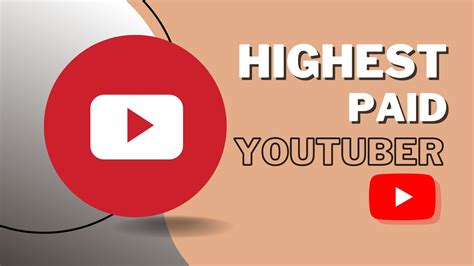 youtube net worth|highest paid youtuber per month.